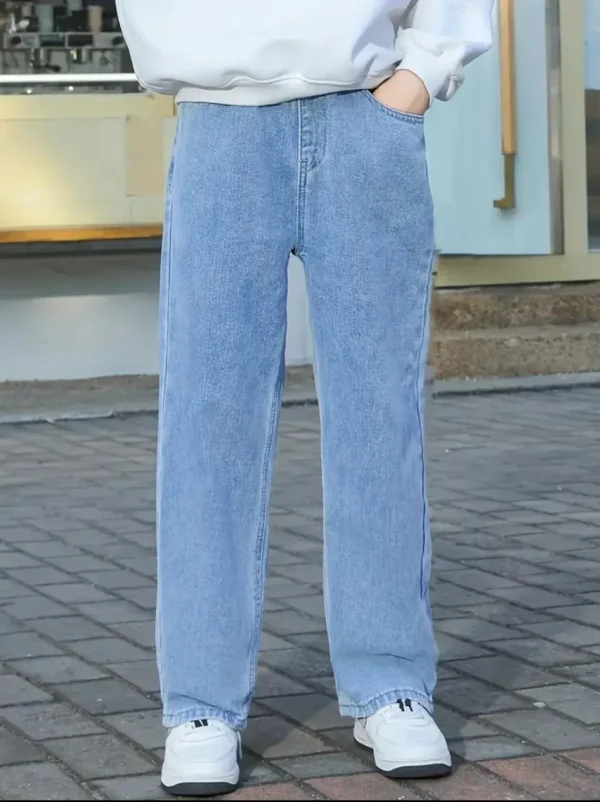 MalikFashio Boys Regular Mid Rise Light Blue Jeans