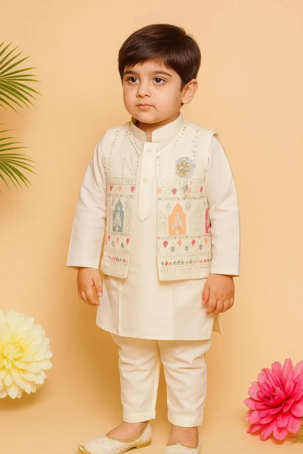 The Boys Casual Kurta and Pyjama Set