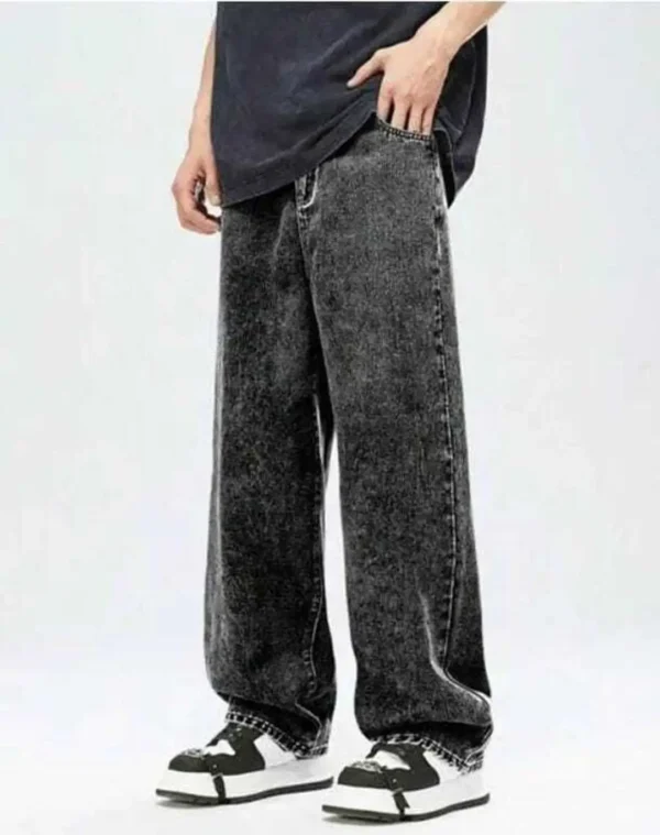LittleRippers Boys Straight Fit High Rise Dark Grey Jeans